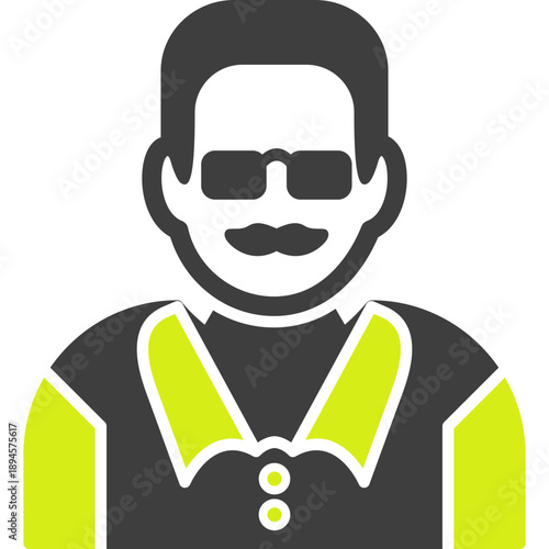 Unique Male Professor Vector Icon