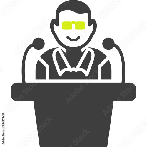 Unique Lecture Vector Icon