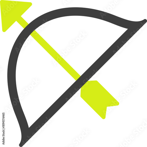 Unique Archery Vector Icon
