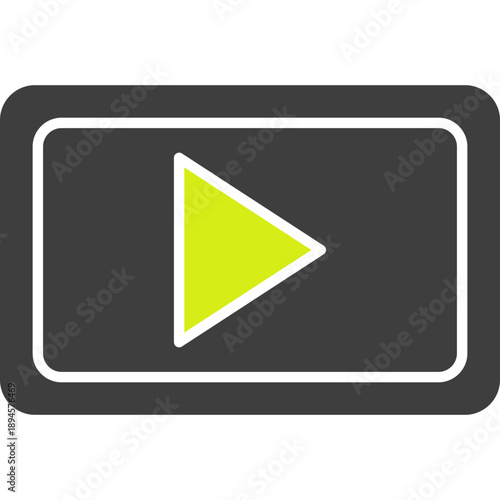 Unique Video Communication Vector Icon