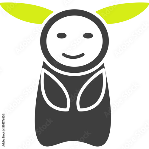Unique Game Character Vector Icon