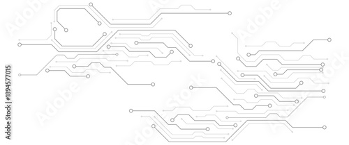 Vector futuristic internet network high tech circuit board diagram concept