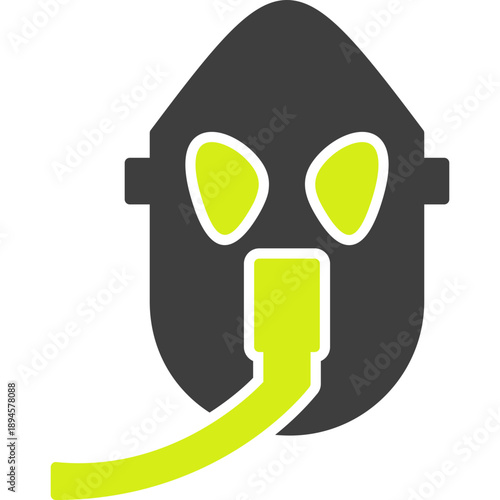 Unique Oxygen Mask Vector Icon