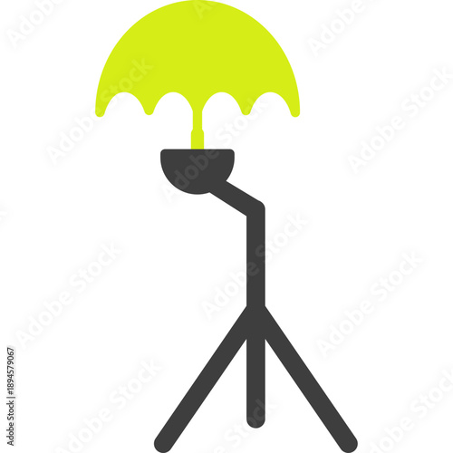 Unique Umbrella Stand Vector Icon