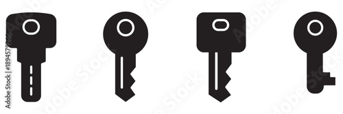 Key icon symbol for apps and websites. Key sign and symbol. keys vector