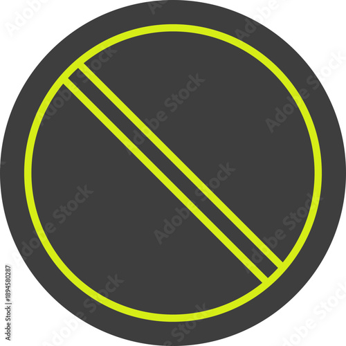Prohibited Vector Icon