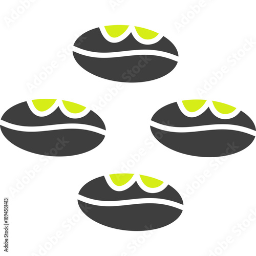 Coffee Beans Vector Icon