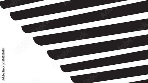 Black stripes on white background abstract design element graphic