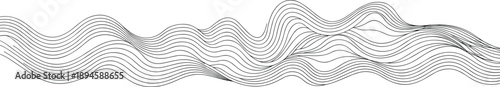 Abstract wavy line pattern seamless vector design