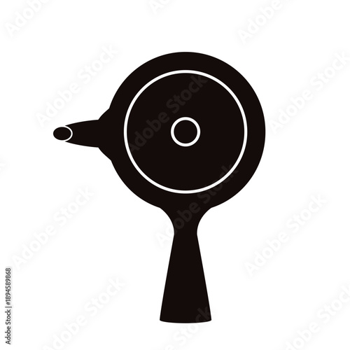 茶道具　シンプルな急須　モノクロ