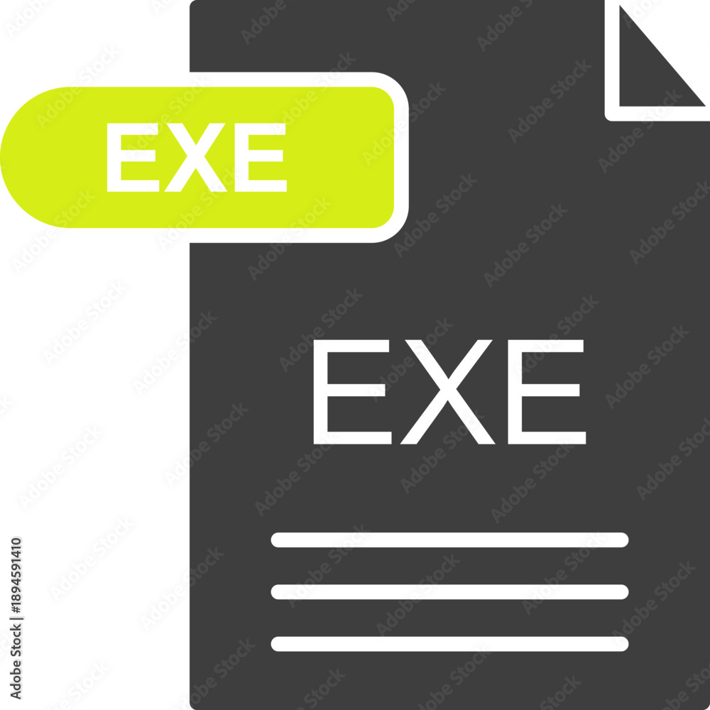 Obraz premium EXE Icon