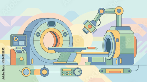 Modern medical equipment for precise diagnostic imaging procedures