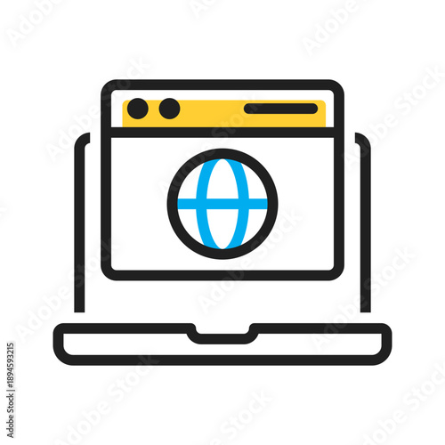 Vector multi color icon for Hyperlink connection