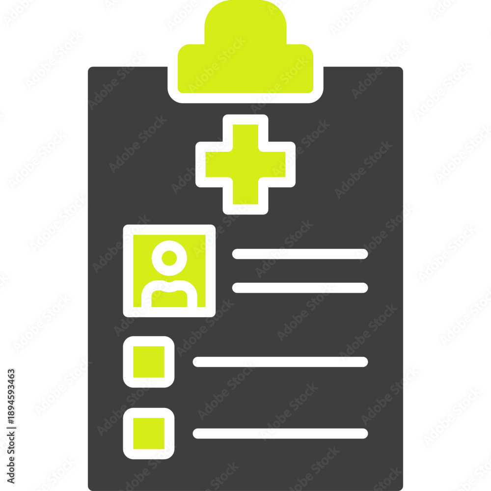 Obraz premium Medical Record Icon
