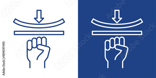 Resilience Blue And White Icon Style Collection