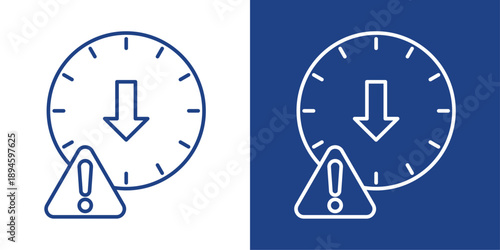 Downtime Blue And White Icon Style Collection