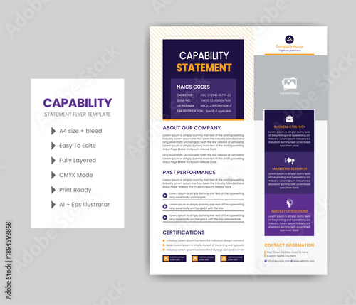 Capability Statement Template Design