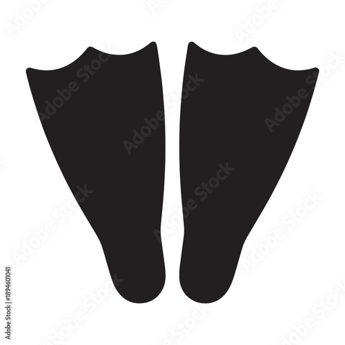 A pair of black socks in silhouette against a white background vector shilhoutte icon use as a symbol, web graphic design, and infographic icon
