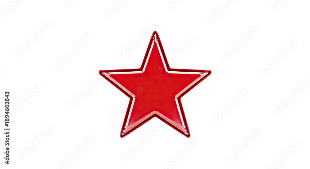 Obraz premium Shiny Red Star