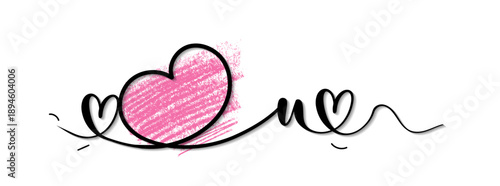 I LOVE YOU. Vector graphic design Lettering script, text, hand written font, calligraphy. Illustration Typography word for valentine card, wedding, greeting card, sticker, poster background