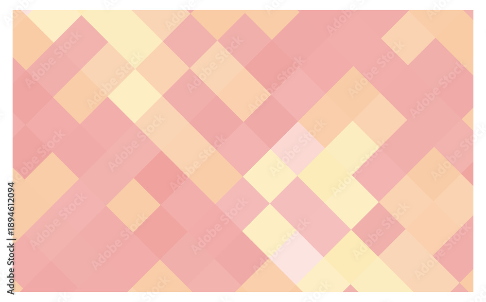 Fototapeta premium 柔らかいピンクのやさしいモザイクタイル背景(IT・医療・コーポレート向け)