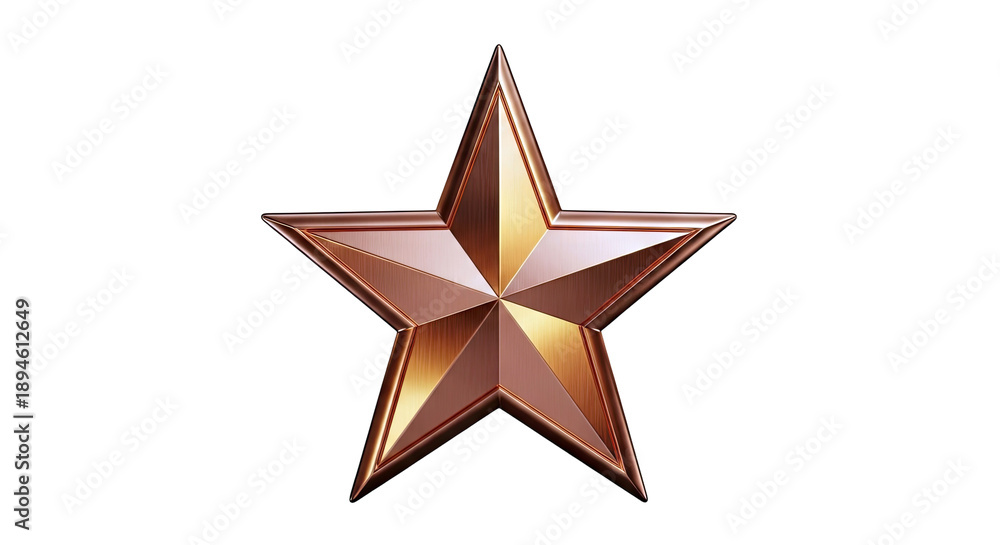 Obraz premium Shiny Bronze Star