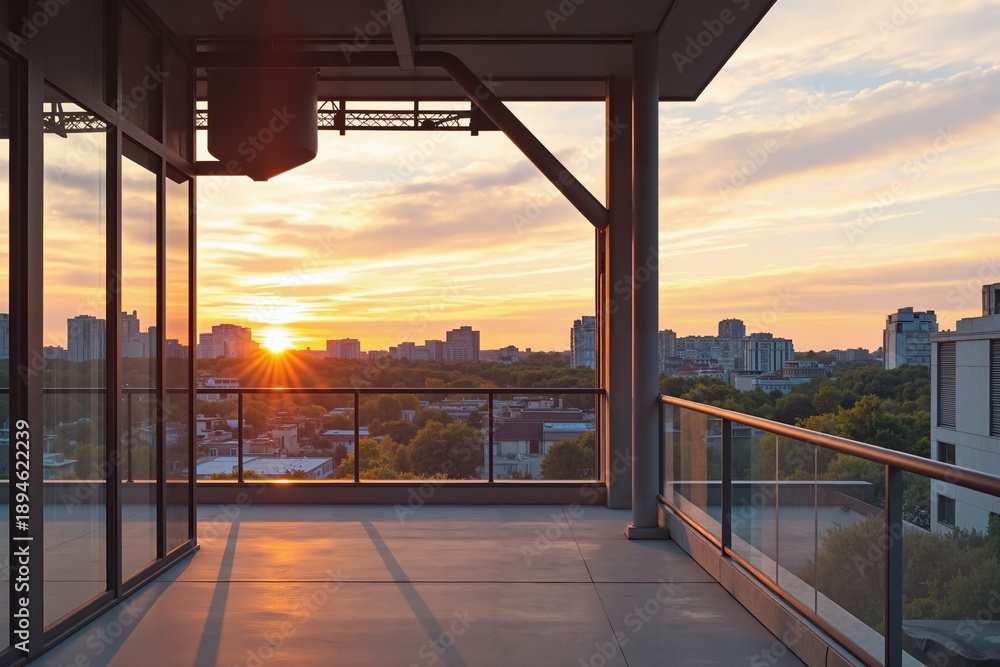 Fototapeta premium Rooftop Morning Silence 