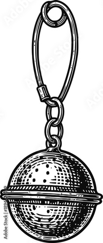 Tea infuser ball with chain stainless steel loose tea strainer for brewing hot tea leaves