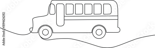 Simple school bus illustration Vector