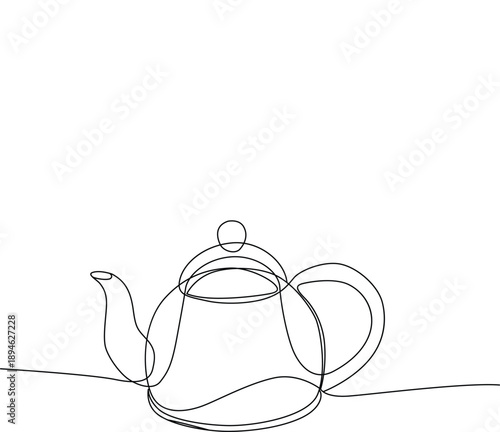 Simple teapot drawing Vector