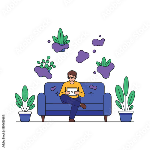 Relaxing at Home with Plants