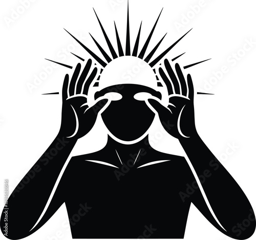 Mental Focus Stress Headache Anxiety Silhouette Thinking Pressure Burnout Mindfulness