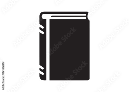 Book Icon, Editable Solid Vector Illustration