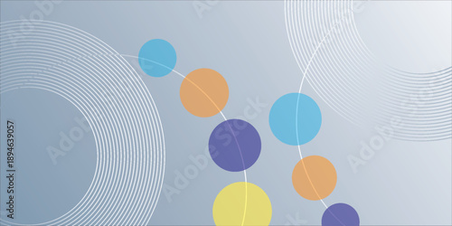 Abstract circle white gray wave light technology texture background. Abstract big data digital concept simple art modern