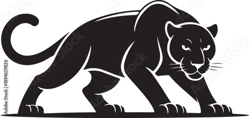 Black Panther Predator Cat Silhouette