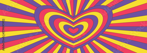  retro trippy psychedelic background red and pink groovy