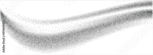 wave gradient grain texture black stippled curve line 