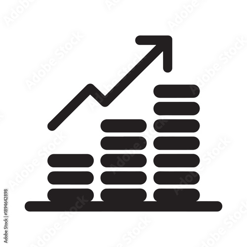 Growth of wealth a visual representation of increasing financial success