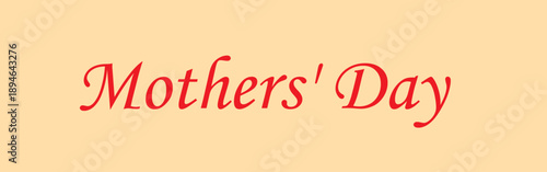 day of mothers, on a beige background