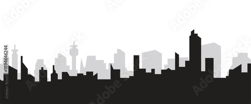 silhouette of the city city skyline silhouette modern