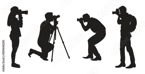 silhouette photographer capturing nature scene