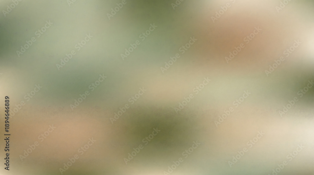 Obraz premium Soft focus, grainy abstract background with muted green, beige, and brown tones, evoking nature and tranquility.
