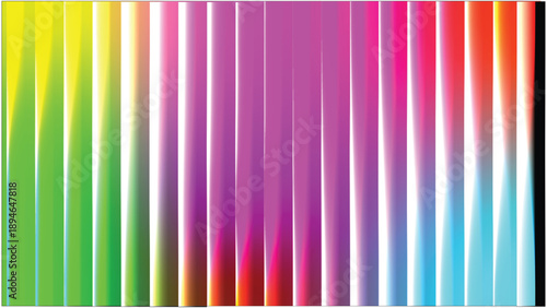 Vibrant vertical color stripes