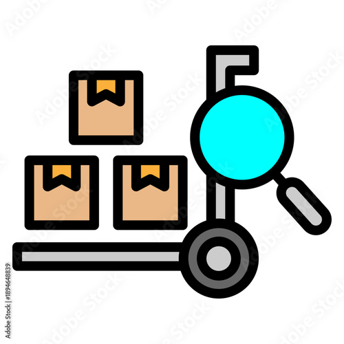 Sourcing Vector Filled Icon Design