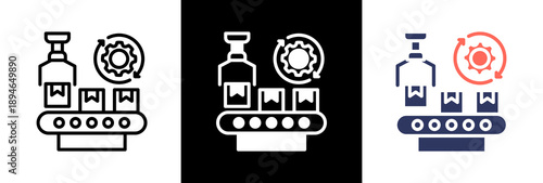 Assembly Workflow triple icon