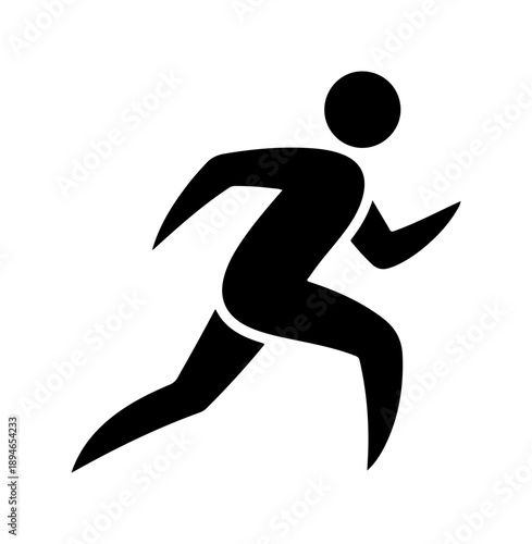 Person running silhouette