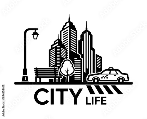 City life illustration