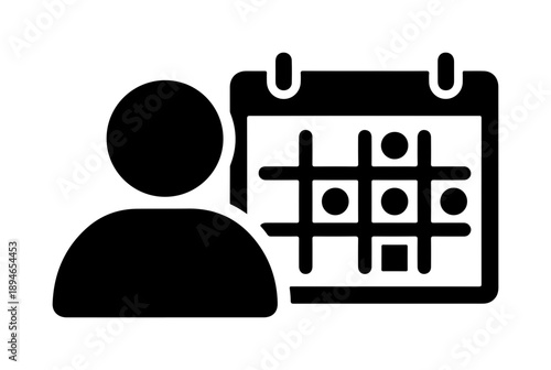 Person reviewing a calendar