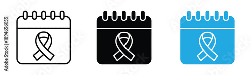 Awareness calendar icons for social media campaigns