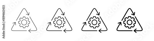Recovery and System Restoration Icon set. Vector Illustration
